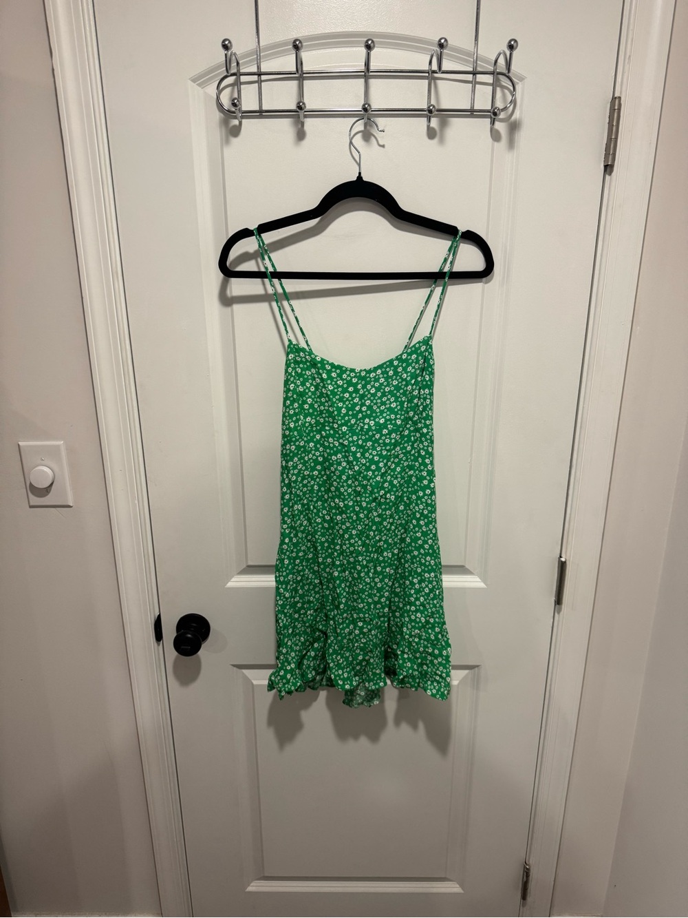 Zara Green Floral Mini Dress